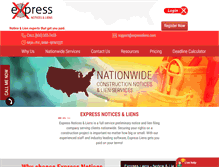 Tablet Screenshot of expressliens.com